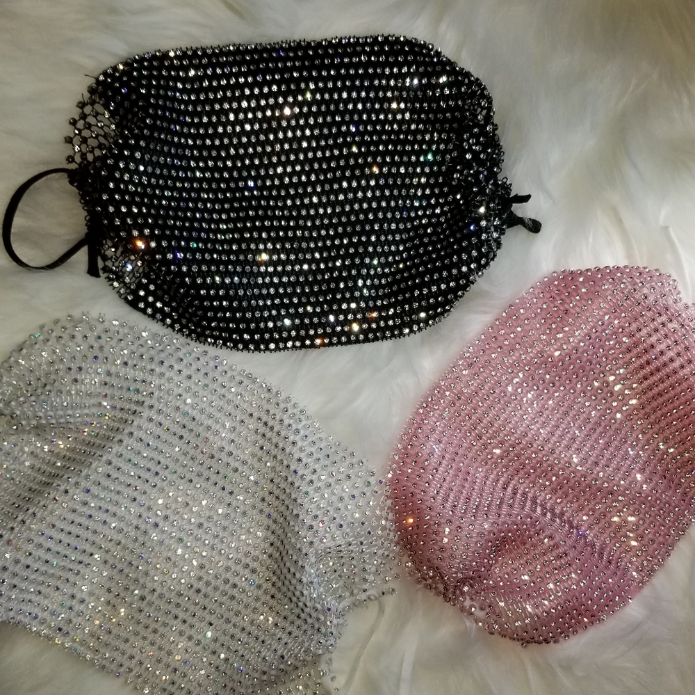 Bling rhinestone face mask